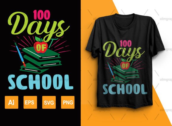 100 Days of School: A Practical Approach to Back-to-School T-Shirt Design
