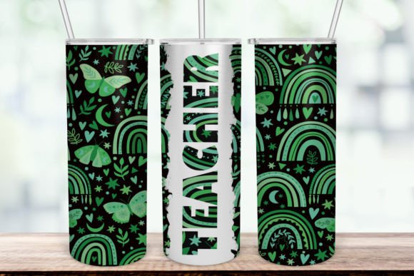 Green BoHo Teacher 20 Oz Skinny Tumbler: A Stylish and Practical Choice