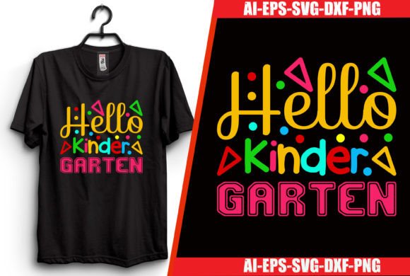 Hello Kinder Garten T-shirt Design