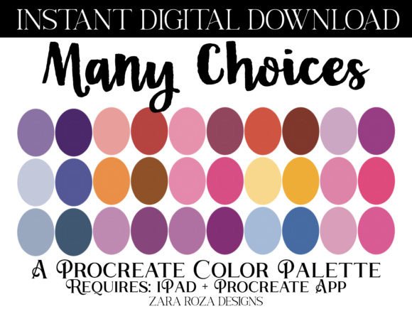 Many Choices Procreate Color Palette