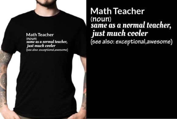 Math Teacher T-shirt Design SVG Back to