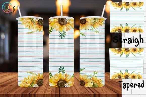 Paper Sunflowers Sunflowers Tumbler Wrap: A Creative Solution for Customized Drinkware